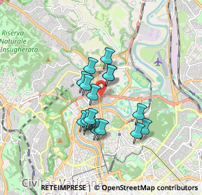 Mappa Area di Servizio Agip, 00191 Roma RM, Italia (1.3575)