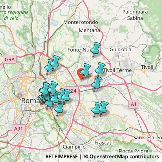Mappa Via Campoli Appennino, 00131 Roma RM, Italia (7.72211)