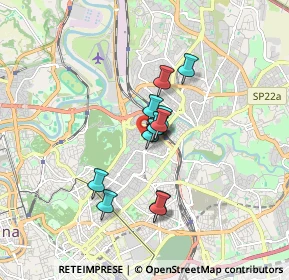 Mappa Via Casperia, 00199 Roma RM, Italia (1.21917)