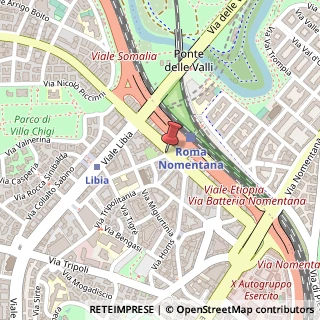 Mappa Piazza Addis Abeba,  24, 00199 Roma, Roma (Lazio)