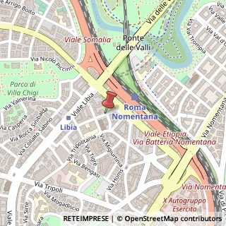 Mappa Via di Santa Maria Goretti,  27, 00199 Roma, Roma (Lazio)