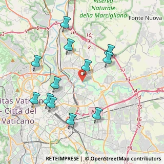 Mappa Via Favignana, 00141 Roma RM, Italia (4.34417)