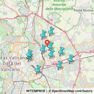 Mappa Via Favignana, 00141 Roma RM, Italia (3.37)