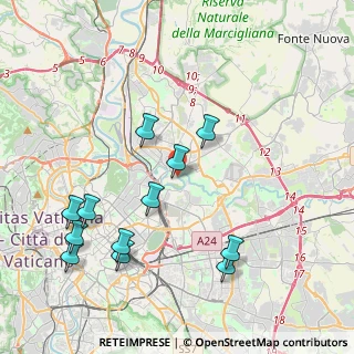 Mappa Via Favignana, 00141 Roma RM, Italia (4.65167)
