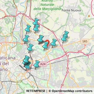 Mappa Via S. Leonardo Romito, 00156 Roma RM, Italia (3.78611)