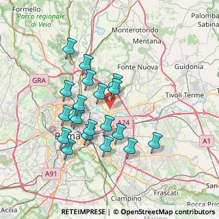Mappa Via S. Leonardo Romito, 00156 Roma RM, Italia (6.9255)