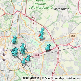Mappa Via Bartolo Longo, 00156 Roma RM, Italia (4.97938)