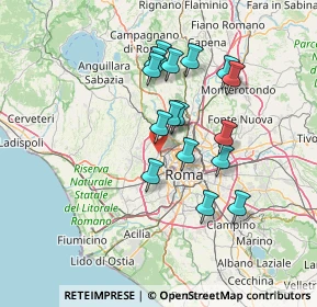 Mappa Via Vezzano Ligure, 00168 Roma RM, Italia (12.7175)