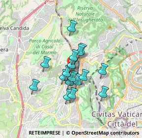 Mappa Via Vezzano Ligure, 00168 Roma RM, Italia (1.285)