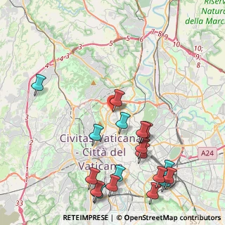 Mappa Via Andrea Sacchi, 00191 Roma RM, Italia (5.50556)