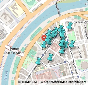 Mappa Via Andrea Sacchi, 00196 Roma RM, Italia (0.175)