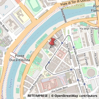 Mappa Via Andrea Sacchi, 25, 00196 Roma, Roma (Lazio)