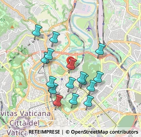 Mappa Via Ceccarelli Ugo, 00197 Roma RM, Italia (1.77625)