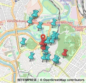 Mappa Via Ugo Ceccarelli, 00197 Roma RM, Italia (0.812)