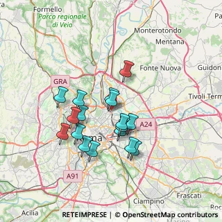 Mappa Via di Sacco Pastore, 00141 Roma RM, Italia (6.24882)