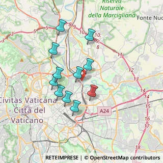 Mappa Via Capo Miseno, 00141 Roma RM, Italia (3.21636)
