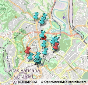 Mappa Via Venezuela, 00197 Roma RM, Italia (1.555)