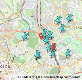 Mappa Via di Tor Fiorenza, 00199 Roma RM, Italia (1.78462)