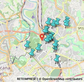 Mappa Via di Tor Fiorenza, 00199 Roma RM, Italia (1.44118)