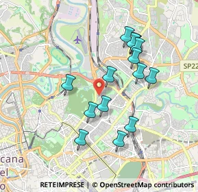 Mappa Via di Tor Fiorenza, 00199 Roma RM, Italia (1.78929)