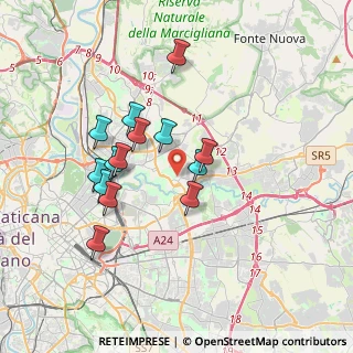 Mappa Via Gina Mazza, 00156 Roma RM, Italia (3.35357)