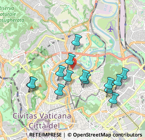 Mappa Via Gran Bretagna, 00196 Roma RM, Italia (1.9)