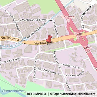 Mappa Via Tiburtina, 1163, 00156 Roma, Roma (Lazio)