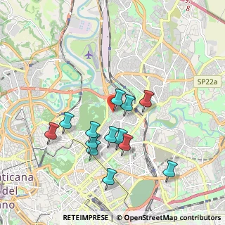Mappa Via del Monte delle Gioie, 00199 Roma RM, Italia (1.86385)