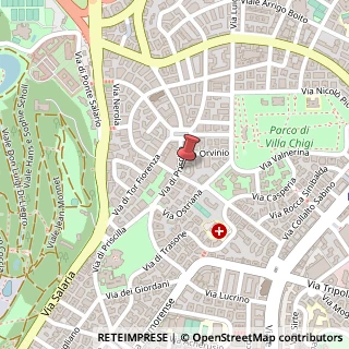 Mappa Via di Priscilla, 106, 00199 Roma, Roma (Lazio)