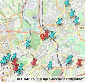 Mappa Via S. Crescenziano, 00199 Roma RM, Italia (3.2535)