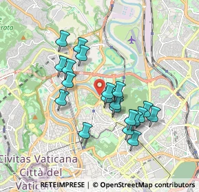 Mappa Via Elia Enrico, 00197 Roma RM, Italia (1.6735)