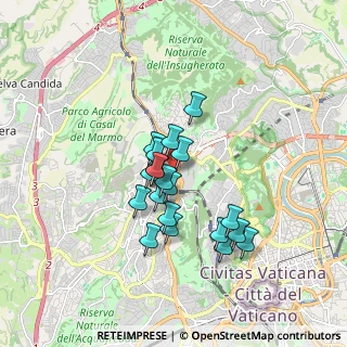 Mappa Via Giovanni Acquaderni, 00168 Roma RM, Italia (1.4085)