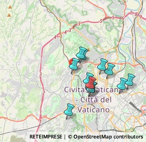 Mappa Via Giovanni Acquaderni, 00168 Roma RM, Italia (3.31333)