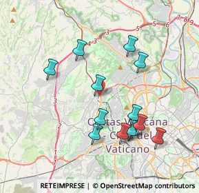 Mappa Via Giovanni Acquaderni, 00168 Roma RM, Italia (3.88154)