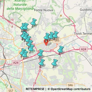 Mappa Via G. Peroni, 00131 Roma RM, Italia (3.88333)