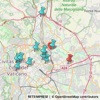 Mappa Via Valsugana, 00141 Roma RM, Italia (4.11545)