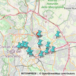 Mappa Via Valsugana, 00141 Roma RM, Italia (4.03083)