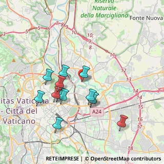 Mappa Piazza Cimone, 00141 Roma RM, Italia (3.69385)