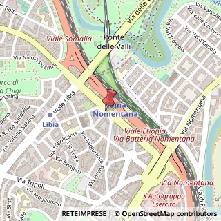 Mappa Piazza Addis Abeba, 1, 00199 Roma, Roma (Lazio)