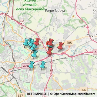 Mappa Via Zoe Fontana, 00131 Roma RM, Italia (2.90615)