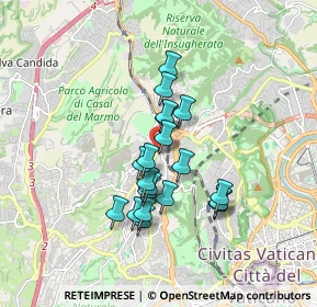 Mappa Via Moneglia, 00168 Roma RM, Italia (1.4285)