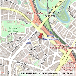 Mappa Via di Santa Maria Goretti, 29, 00199 Roma, Roma (Lazio)