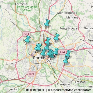 Mappa Via Lago Tana, 00199 Roma RM, Italia (5.40692)