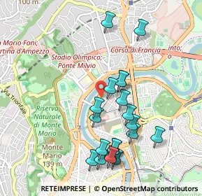 Mappa Via Martino Longhi, 00196 Roma RM, Italia (1.0305)