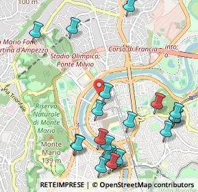 Mappa Via Martino Longhi, 00196 Roma RM, Italia (1.369)