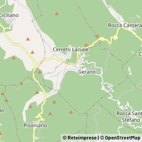 Mappa Gerano