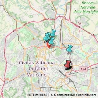 Mappa Via Fornaci di Tor di Quinto, 00191 Roma RM, Italia (3.682)
