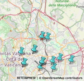 Mappa Tangenziale Est, 00199 Roma RM, Italia (4.74714)