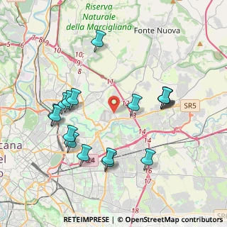 Mappa Via Morrovalle, 00156 Roma RM, Italia (4.28765)