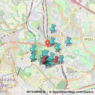 Mappa Via Alessandro Vessella, 00199 Roma RM, Italia (1.6225)